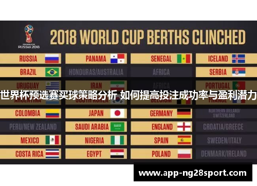 世界杯预选赛买球策略分析 如何提高投注成功率与盈利潜力