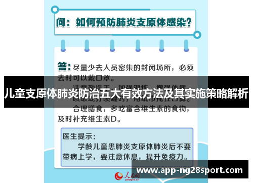 儿童支原体肺炎防治五大有效方法及其实施策略解析